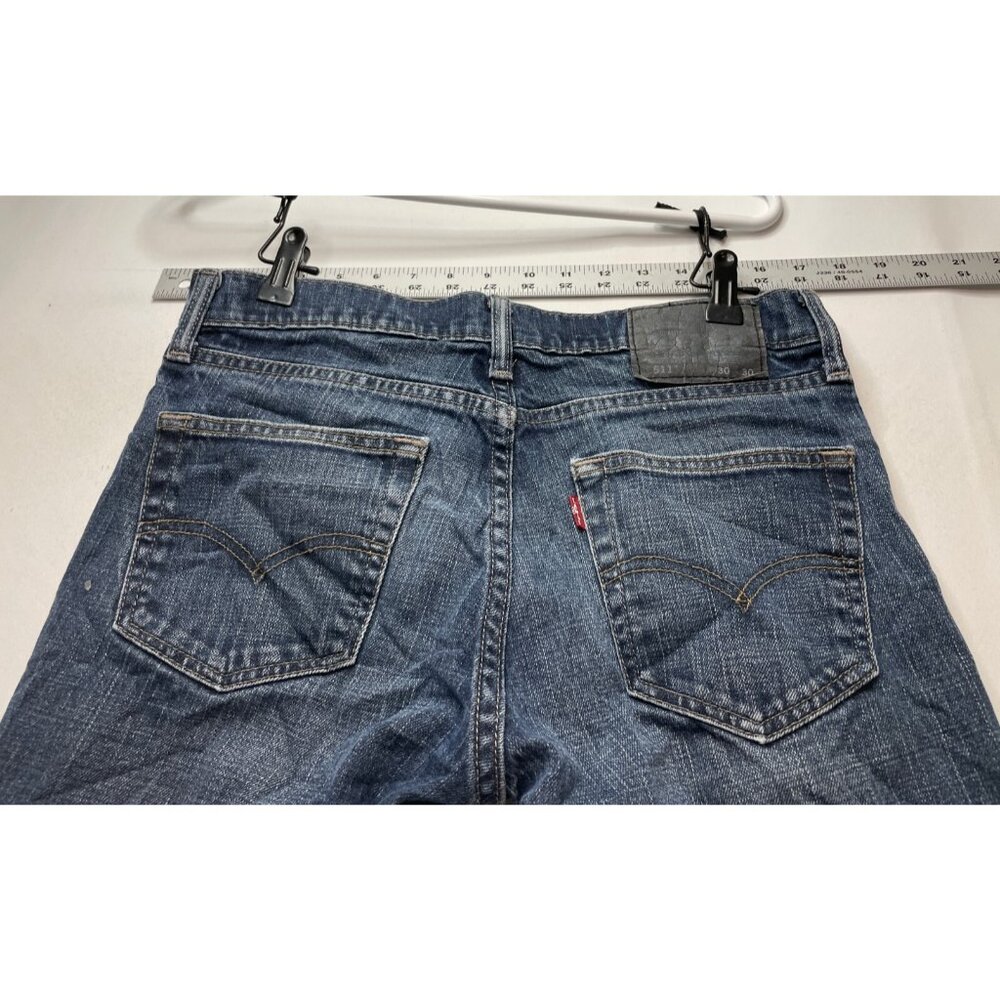 Levi's jeans mens 30 x 30 511 slim tapered low rise blue - Picture 4 of 12